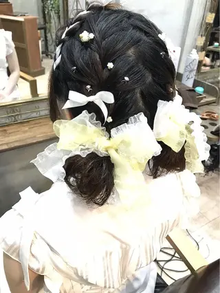 ミディアム まつパ・ヘアセット ♡Chinami♡のマツエク・マツパデザイン