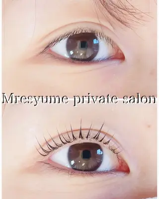 マツエク・マツパ Mresyume MAYUのマツエク・マツパデザイン