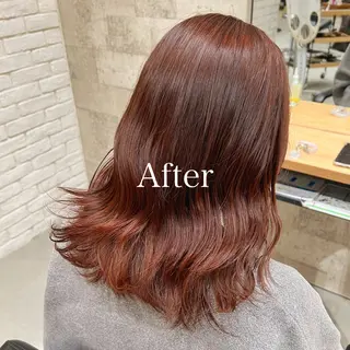 セミロング カラー レディースヘア💫 加藤たいが🐯のヘアスタイル