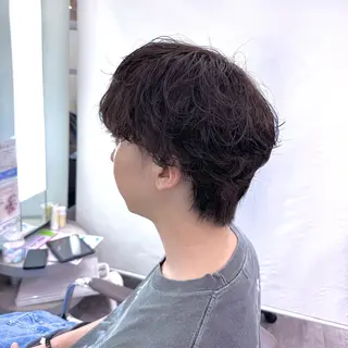 パーマ メンズ 🦖韓国風マッシュ/ メンズパーマ/羽根田のヘアスタイル