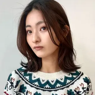 ロング カラー 🌱小顔ヘア/ボブ ミディアム/双葉🌱のヘアスタイル