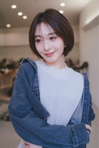 ショート 💛🤍U too e’s 鎌倉🧸のヘアスタイル