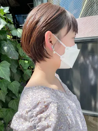 ショート シンプル+αな デザインを 松崎陸のヘアスタイル
