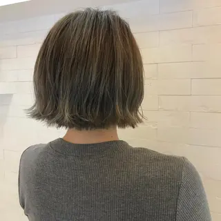 ショート ハイライト✖️ 暗髪🤎Nahoのヘアスタイル