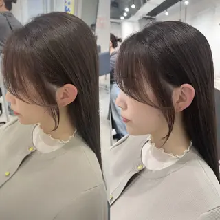 ミディアム 🌿海山龍馬🌿前髪 /顔まわり/レイヤーのヘアスタイル