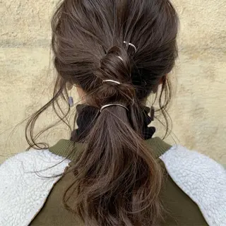 セミロング カラー 🫧ふじたまゆ🫧 レイヤーカット✂︎のヘアスタイル