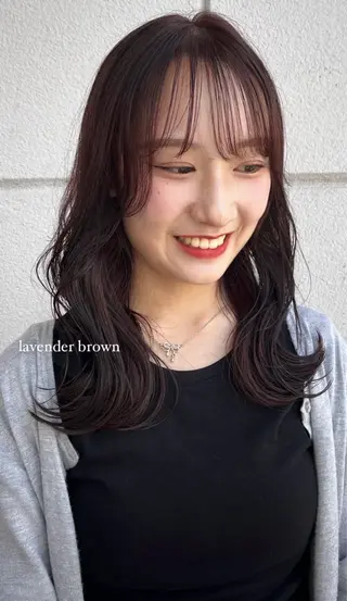 カラー yuzu /韓国ヘア / 透明感カラー🎀のヘアスタイル