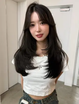 ロング カラー 大阪梅田/ イマムラミヅキのヘアスタイル