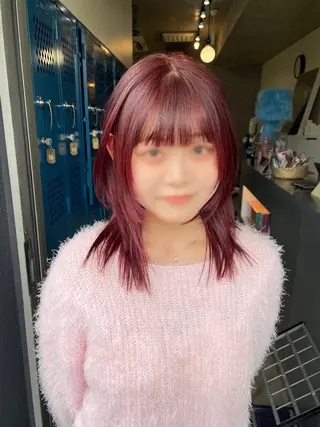 ミディアム CHAINON 表参道所属・MAHO ハッシュのヘアスタイル