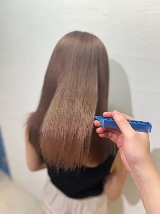 ロング カラー 髪質改善縮毛矯正× 艶髪カラー板垣智大のヘアスタイル