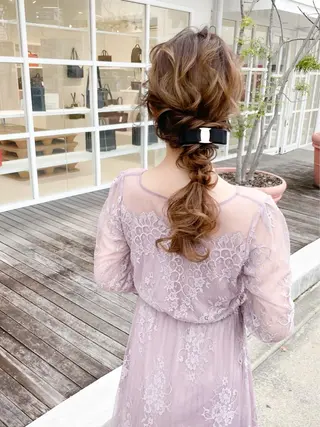 ロング カラー ヘアアレンジ autre所属・大久保 ひでなりのヘアスタイル