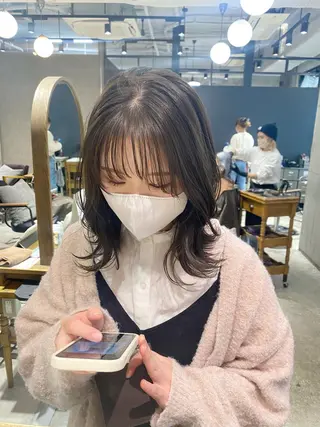 ミディアム 透明感カラー 🩰asumiのヘアスタイル