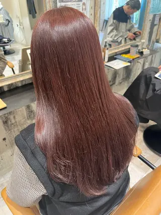 カラー 🩷ྀི暖色カラー 🫧ྀིススマゴチヨのヘアスタイル