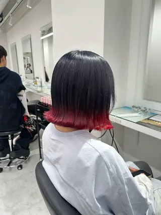 ミディアム カラー ❄最強かわいいカラー ❄️MINA❄️のヘアスタイル