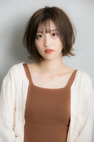 ショート カラー 巻けるケア縮毛矯正✨ ケアカラー✨山下のヘアスタイル