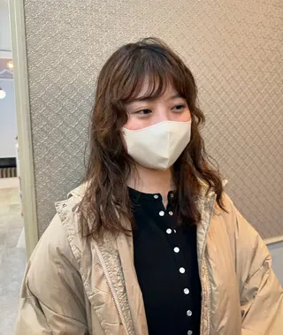 ミディアム パーマ OLSEN D.B.A BALLOON HAIR所属・さとう あやかのヘアスタイル