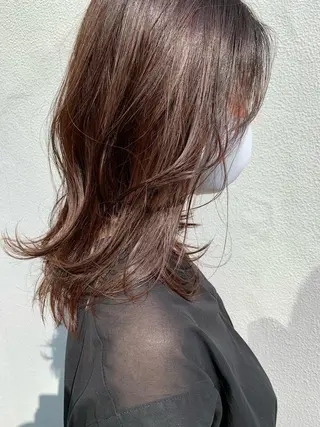 セミロング 落合 妙佳のヘアスタイル