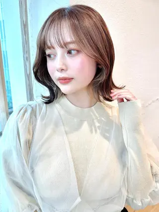 ミディアム カラー 市原 大翼のヘアスタイル