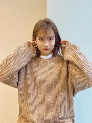 セミロング カラー パーマ/レイヤー /店長/YURAのヘアスタイル