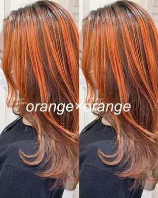 セミロング カラー 横浜🍒カット エクステ／RIEのヘアスタイル