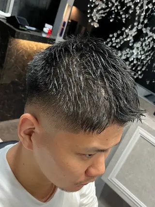 ショート CuMARi所属・予約の95%パーマ 🌈men's専門店のヘアスタイル