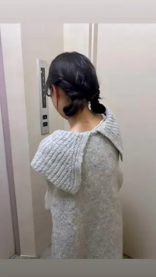 セミロング カラー ヘアアレンジ 渡部 真世のヘアスタイル