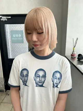 ロング カラー ハイトーンカラー🩶 大阪/kanonのヘアスタイル