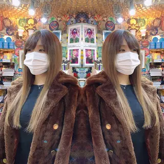 ロング カラー パーマ ヘアアレンジ マツエク・マツパ haco+所属・🌈派手髪エクステ ブレイズ🌈ひろとのヘアスタイル