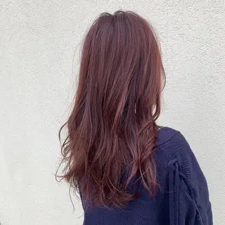 ロング カラー wカラー 指名No1かけるのヘアスタイル
