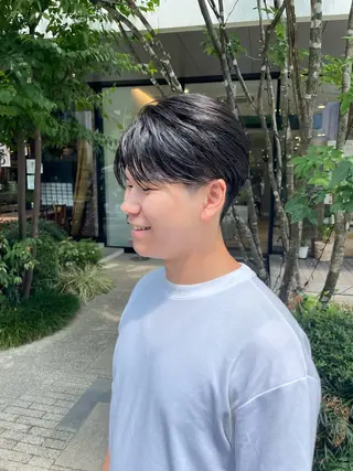 ショート パーマ メンズ アミ トモヤのヘアスタイル