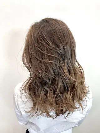 ロング カラー 酸性ストレート/ブリ ーチなし/中村 匠のヘアスタイル