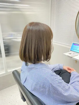 ミディアム カラー 髪質改善 ヒデのヘアスタイル