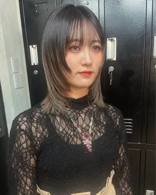 ロング ブリーチ/ウルフ ハッシュカット/石山のヘアスタイル