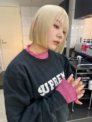 ミディアム カラー ヘアアレンジ SHACHU渋谷神南店所属・SHACHU ayamiのヘアスタイル