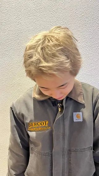 ショート メンズ メンズパーマ/ メッシュ📍ユリのヘアスタイル