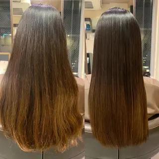 ロング 鞠 秀明のヘアスタイル