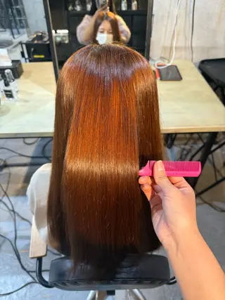 セミロング カラー モデル募集中 涼梨紗のヘアスタイル