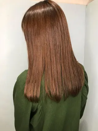 ロング 🌈割れない顔周り 中村隆寛のヘアスタイル