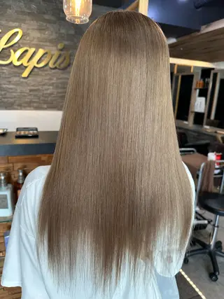 ロング 横浜Lapisあゆみ 艶髪/シールエクステのヘアスタイル