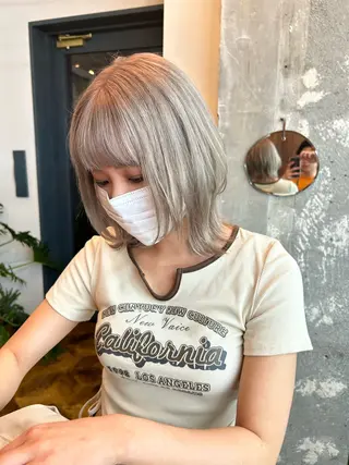 セミロング 🫧透明感カラー🫧 ハシモトタケルのヘアスタイル