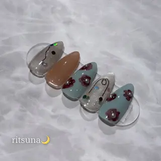 ネイル ritsuna🌙 nail堺筋本町のネイルデザイン