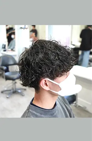 パーマ メンズ メンズショート美容師 💈高橋和真💈のヘアスタイル