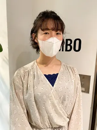 ショート カラー パーマ ヘアアレンジ メンズ キッズ ネイル パーマスタイル🔅 sayacaのヘアスタイル