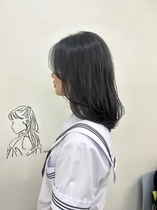ミディアム カラー 似合わせ美髪ヘア✨ 天王寺．阿倍野🌈のヘアスタイル