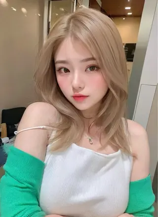 ミディアム カラー ヘアアレンジ 🫧新宿 髪質改善 /サスケ🫧のヘアスタイル