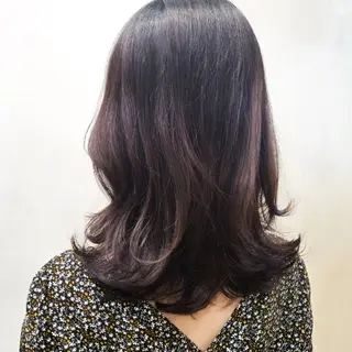 ミディアム 韓国レイヤー suzuのヘアスタイル