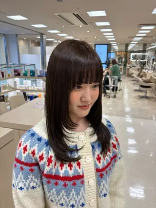 カラー 🎀暖色カラー/透明 感カラー/ひな🎀のヘアスタイル