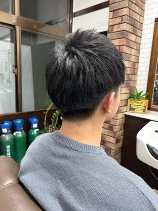 ショート メンズ B.B.Cams西原店所属・無料モデル募集中‼️ 安座間💈のヘアスタイル