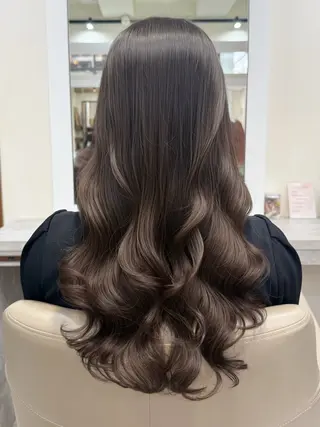 ロング パーマ 韓国風パーマ/ヘア セット/店長みづきのヘアスタイル