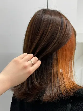 ミディアム カラー 【公式】amble luxe池袋東口♻️のヘアスタイル